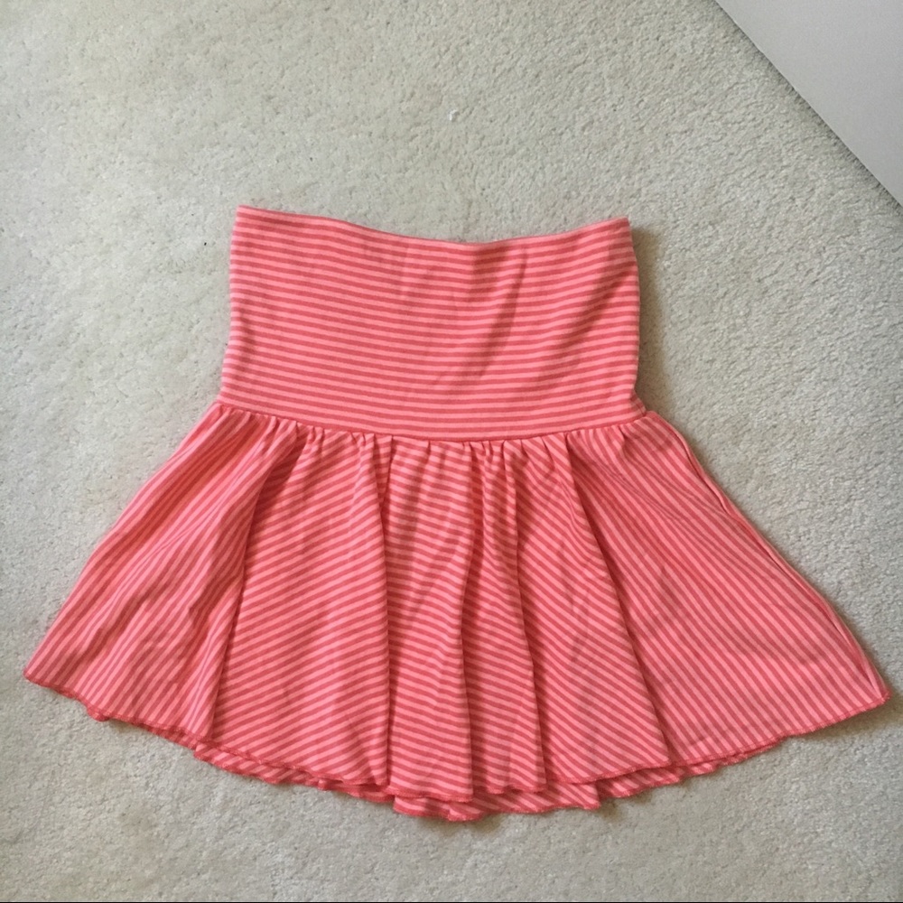 Ann Taylor striped peplum boho shirt